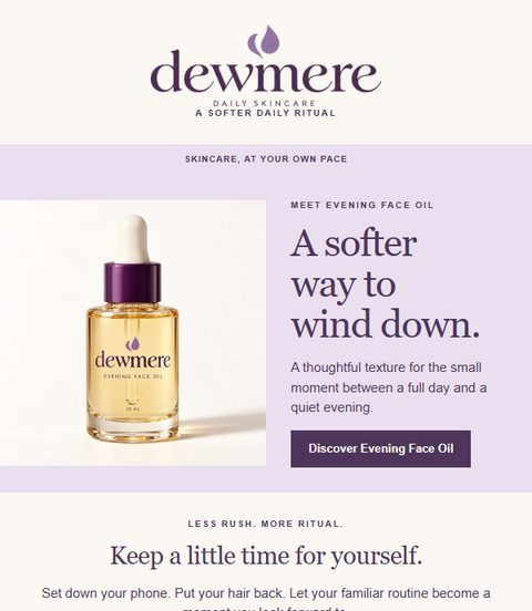 Dewmere email campaign
